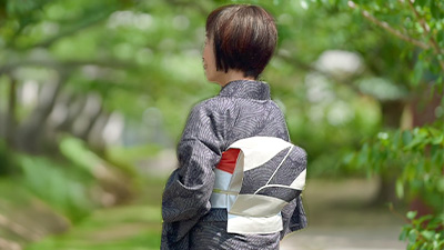 小紋（名古屋帯結び）